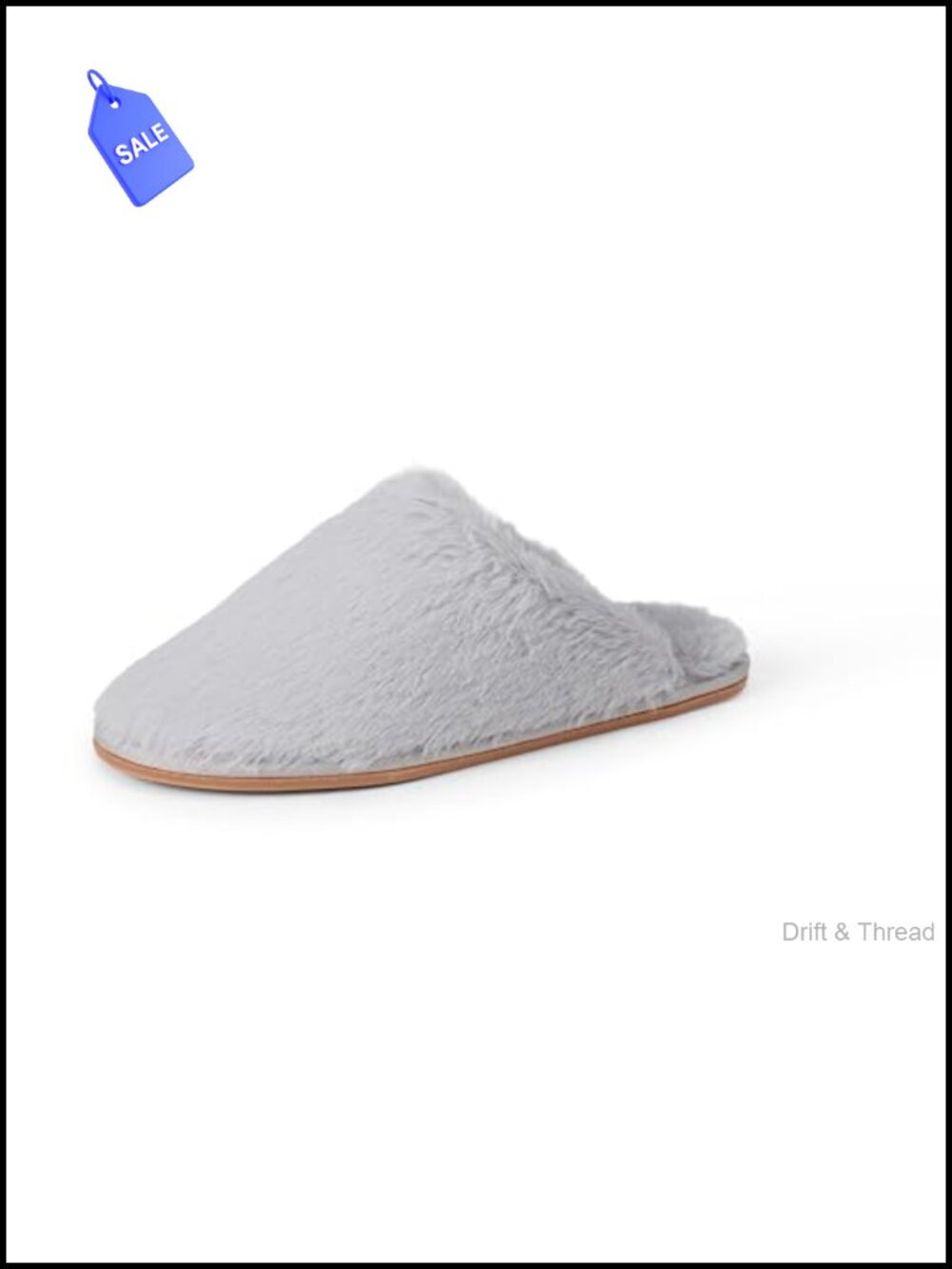Fuzzy Plush Faux Fur Slip-On House Slippers